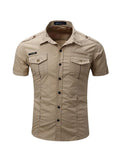 Men's Short-Sleeve Casual Work Shirt - WealFeel