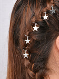5Pcs Per Set Silver Gold Hair Rings - WealFeel