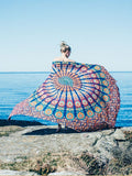 Vintage Pattern Round Beach Blanket - WealFeel