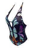 Butterfly Print One-piece Swimsuit - WealFeel
